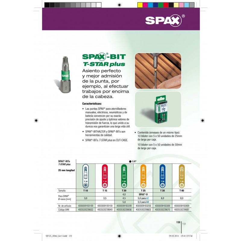 SPAX BITcheck T- STAR plus - Puntas de precisión | SINTERSA