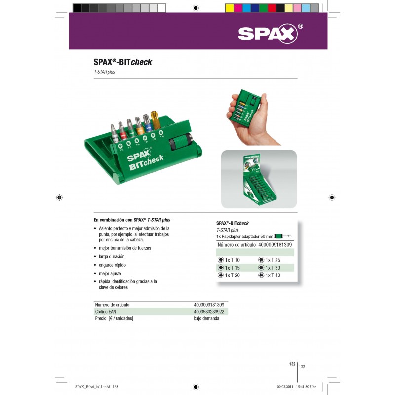 SPAX BITcheck T- STAR plus - Puntas de precisión | SINTERSA